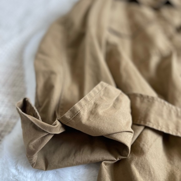 Gap belted shirt dress in light brown beige size s - Picture 6 of 7